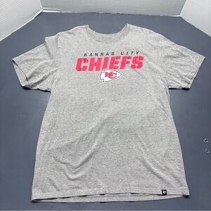 47 Kansas City Chiefs Grey Traction Men's T Shirt Sz Large